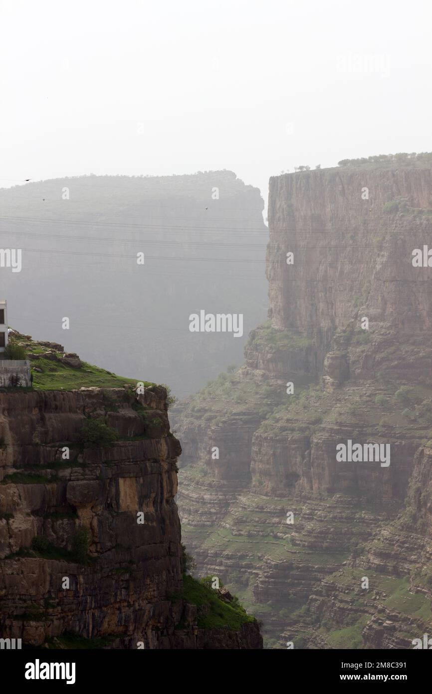 A vertical shot of rocky cliffs Stock Photo - Alamy
