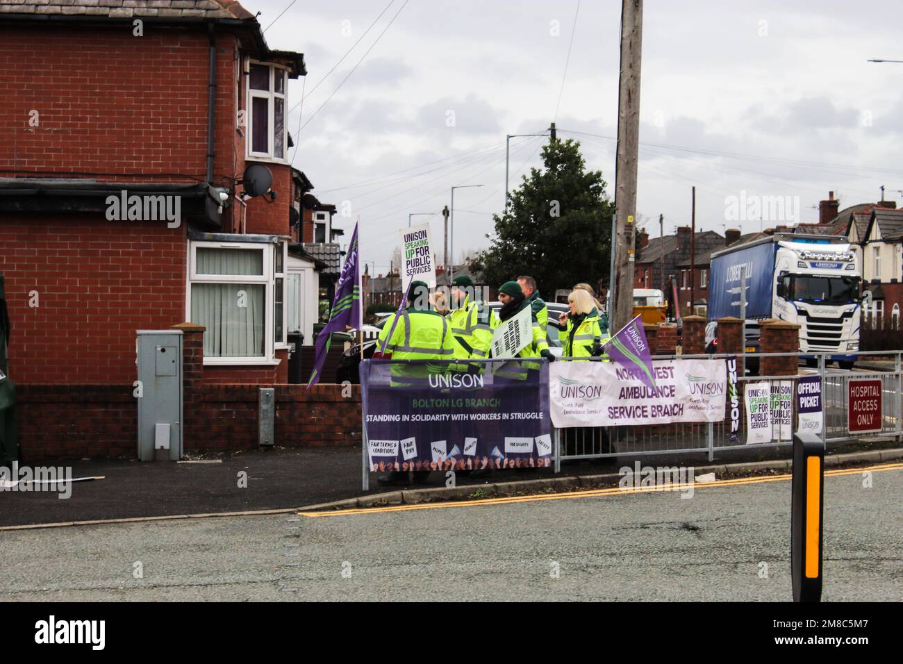 Nhs Workers Strike Stock Photo Alamy