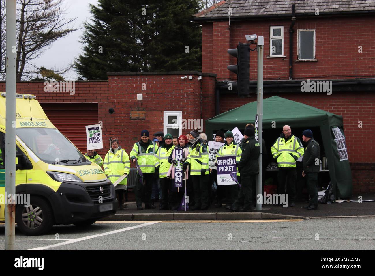 Nhs Workers Strike Stock Photo Alamy