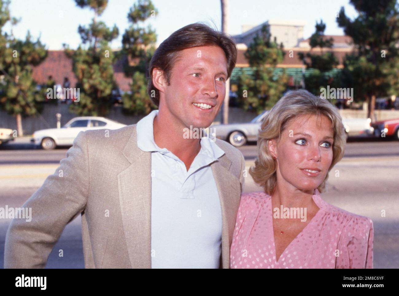 Bruce Boxleitner and Kathryn Holcomb at the Linda Evans book party on July 12, 1983. Credit: Ralph Dominguez/MediaPunch Stock Photo