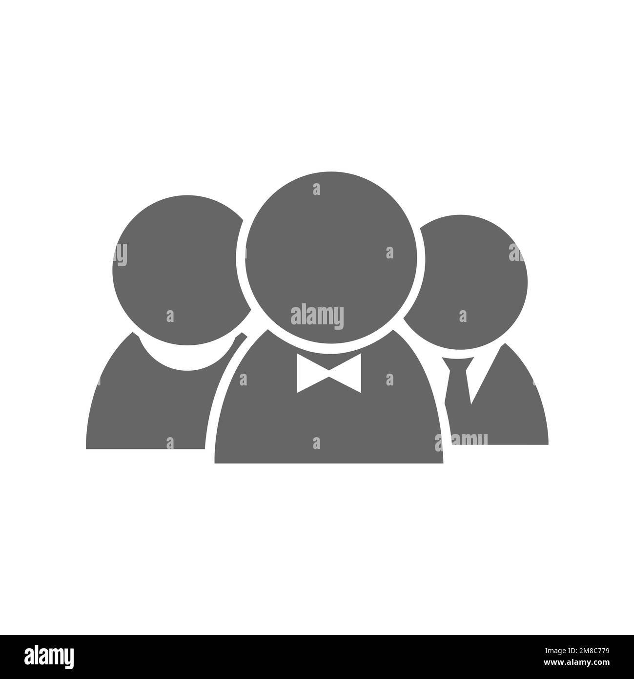 User group flat icons, common graphic resources, vector illustrations ...