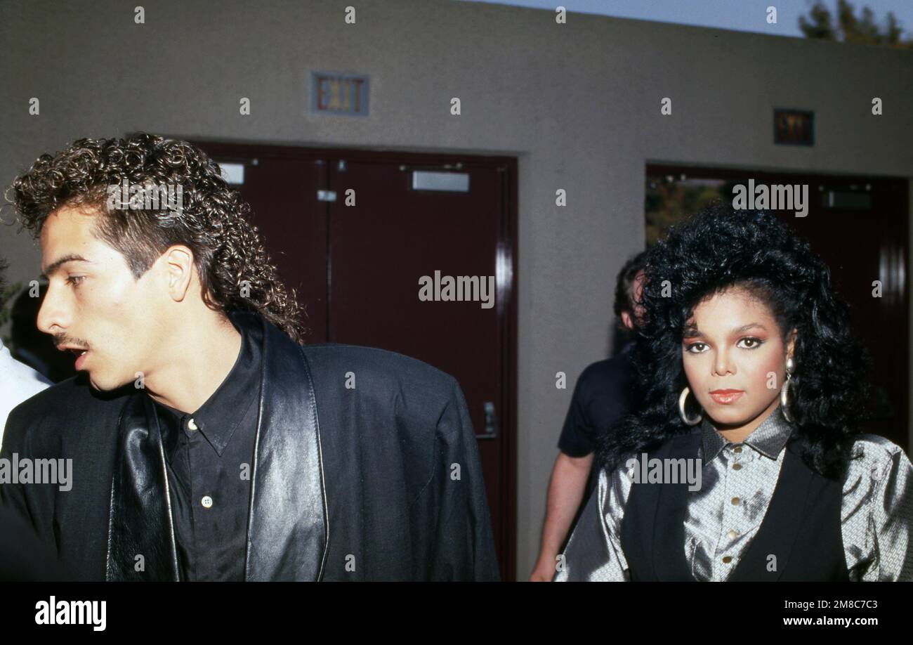 Janet Jackson and Rene Elizondo September 1986. Credit: Ralph Dominguez