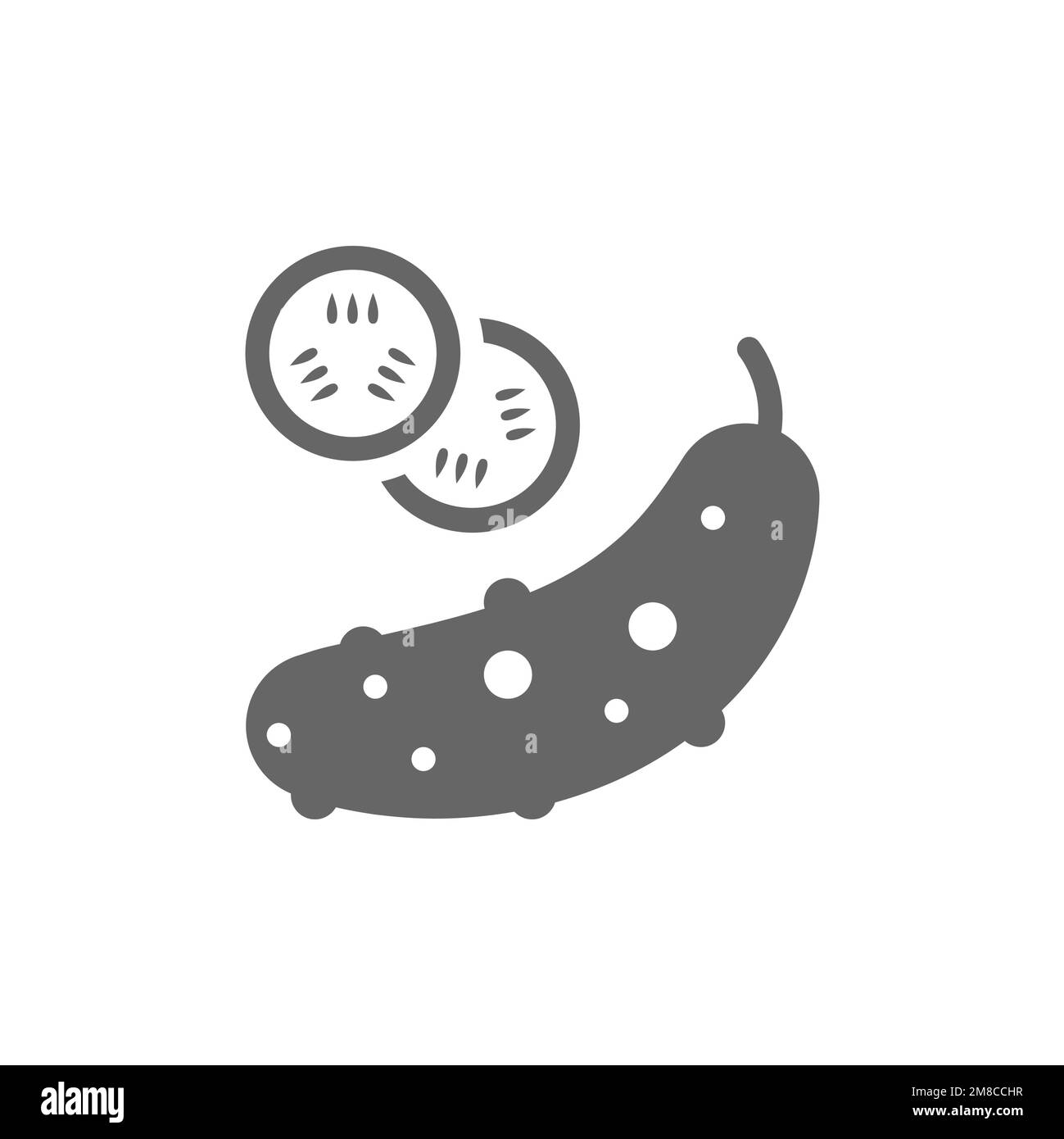 Bitter gourd icon, common graphic resources, vector illustration Stock