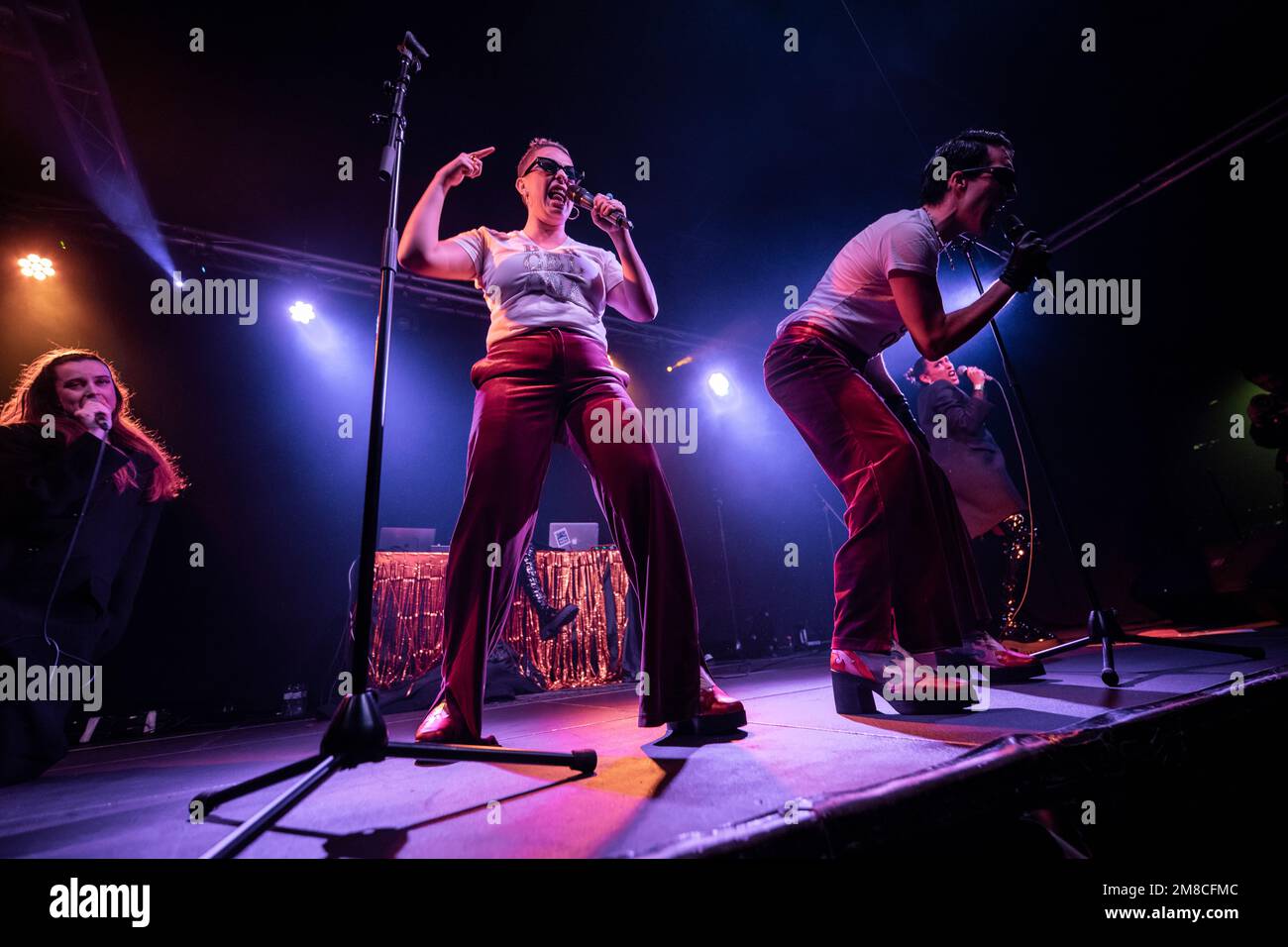 Barcelona, Spain. 2023.01.12. Svetlana band perform on stage at La Nau on January 12, 2023 in Barcelona, Spain. Stock Photo