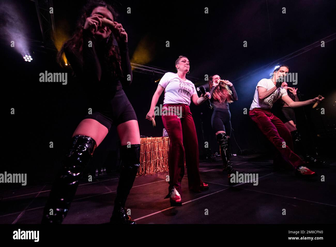 Barcelona, Spain. 2023.01.12. Svetlana band perform on stage at La Nau on January 12, 2023 in Barcelona, Spain. Stock Photo