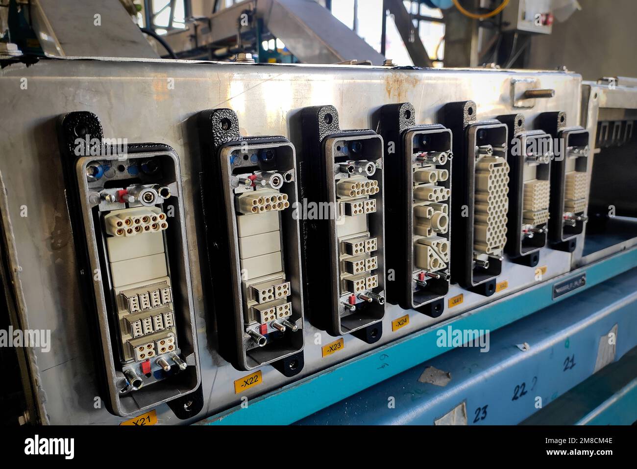 Electrical equipments components with cables valves energy power to