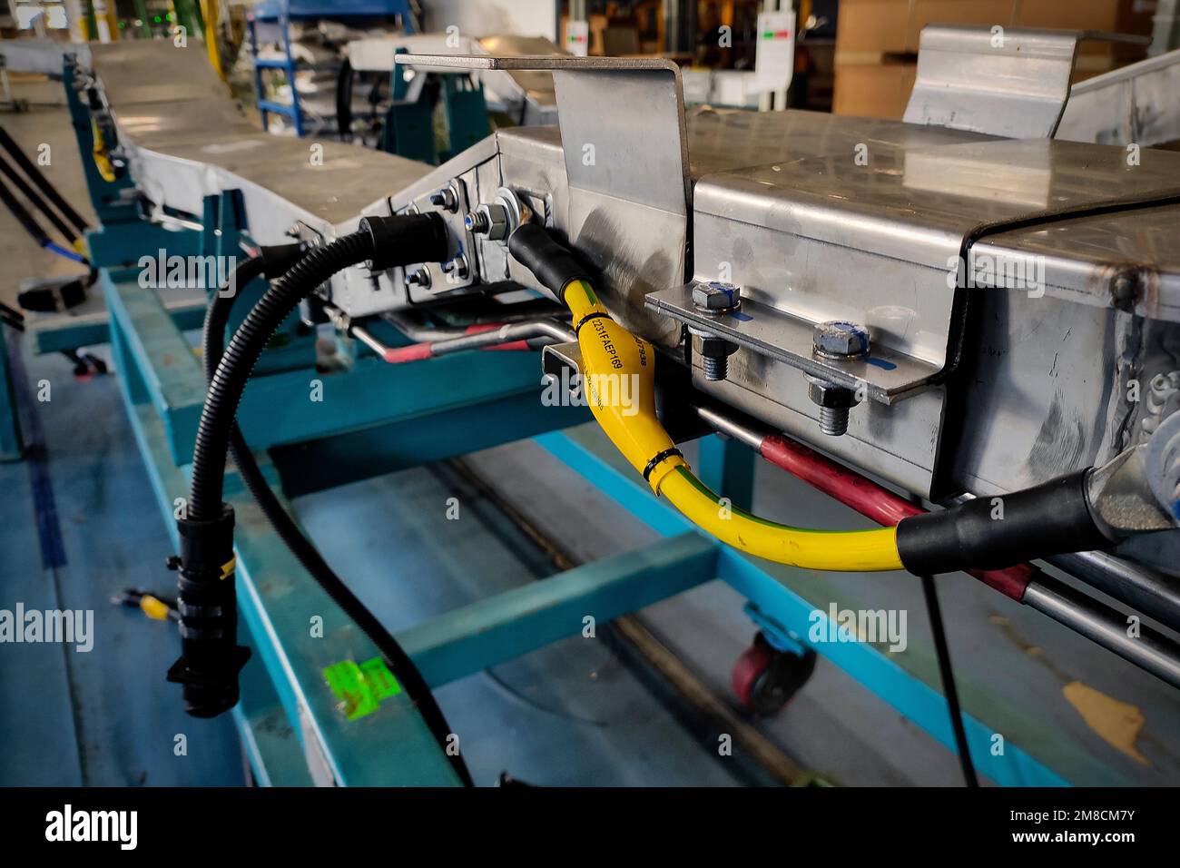 Electrical equipments components with cables valves energy power to