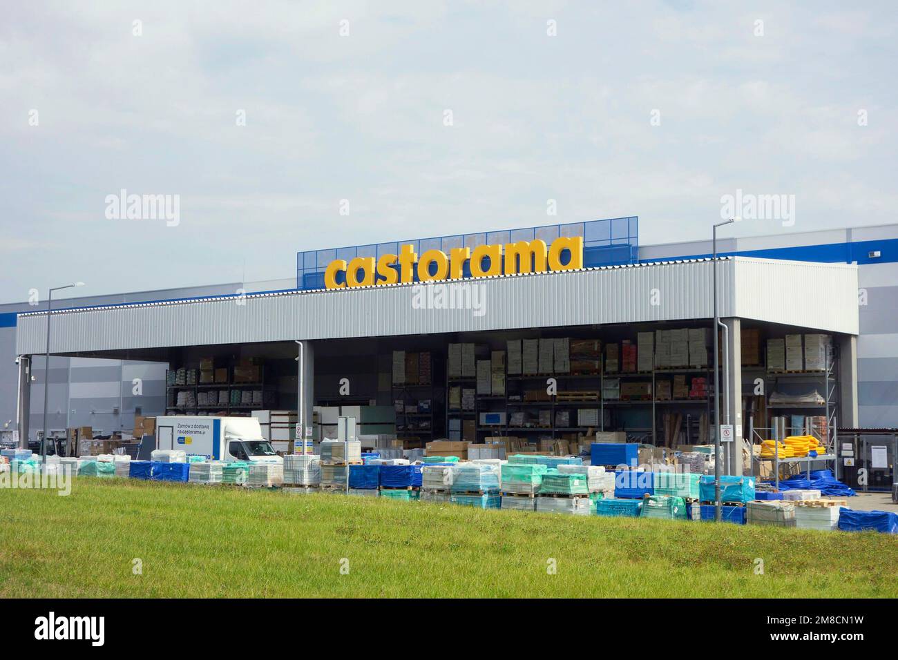 GLIWICE, POLAND - JULY 29, 2022: Castorama storehouse where furniture and many house stuff and appliances is sold Stock Photo