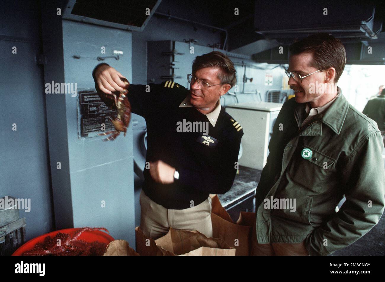 CMDR Lawrence Dick, Commanding Officer of the guided missile frigate ...