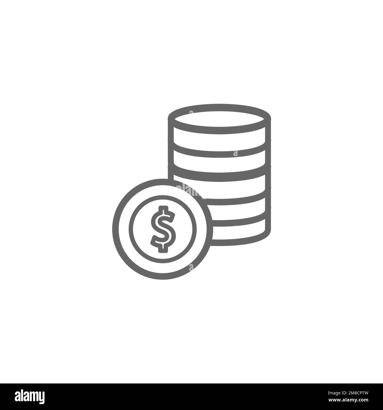 Gold coin icon, common graphic resources, vector illustration Stock ...