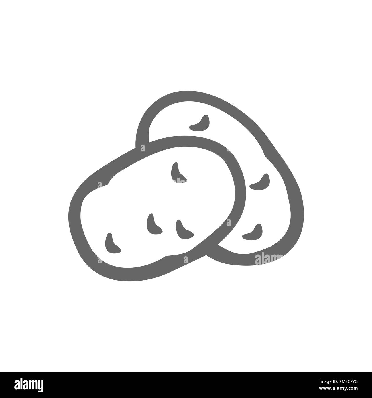 Potato design Black and White Stock Photos & Images - Alamy