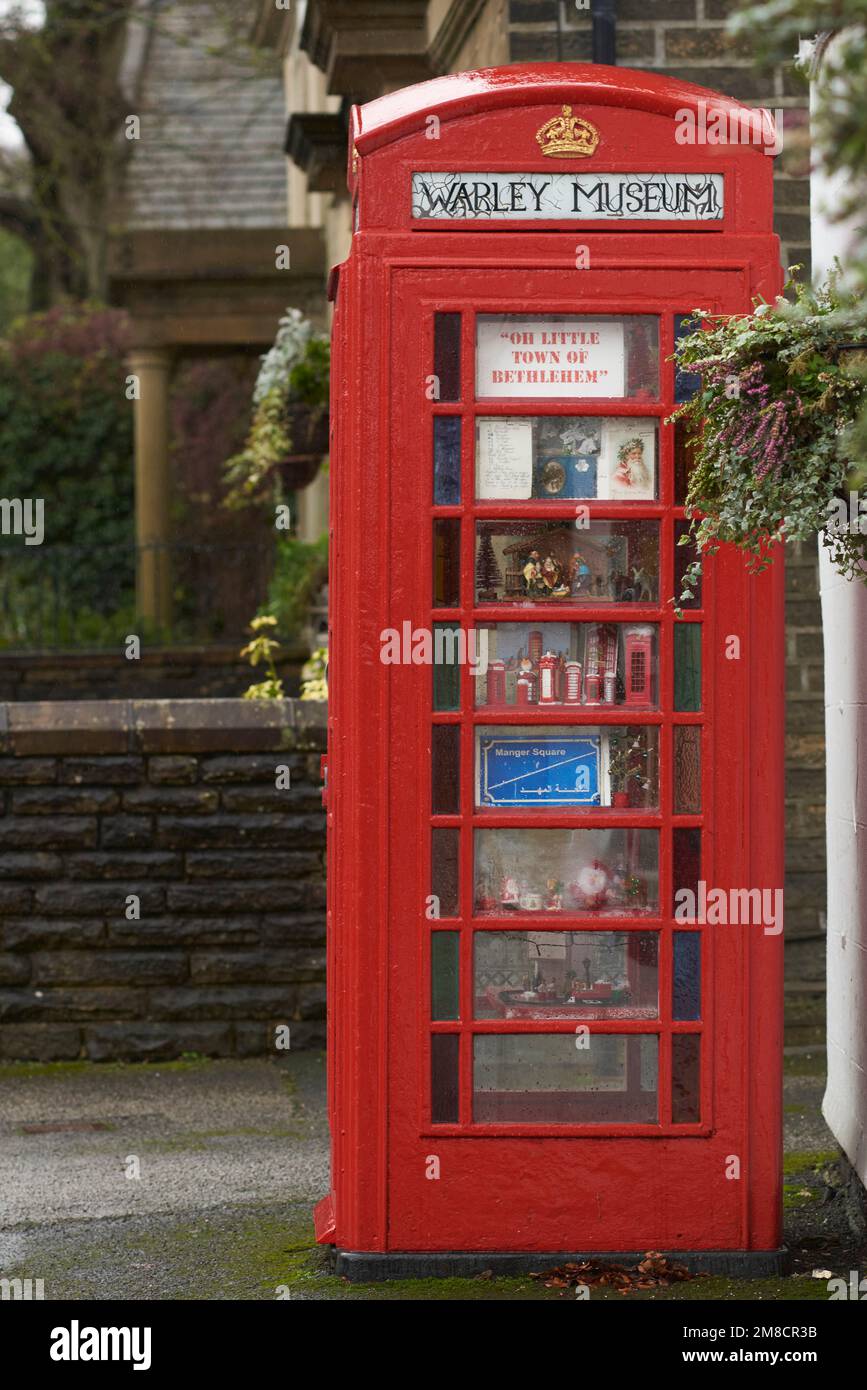 Warley Museum, the world’s smallest museum in Warley Village near Halifax, West Yorkshire, UK