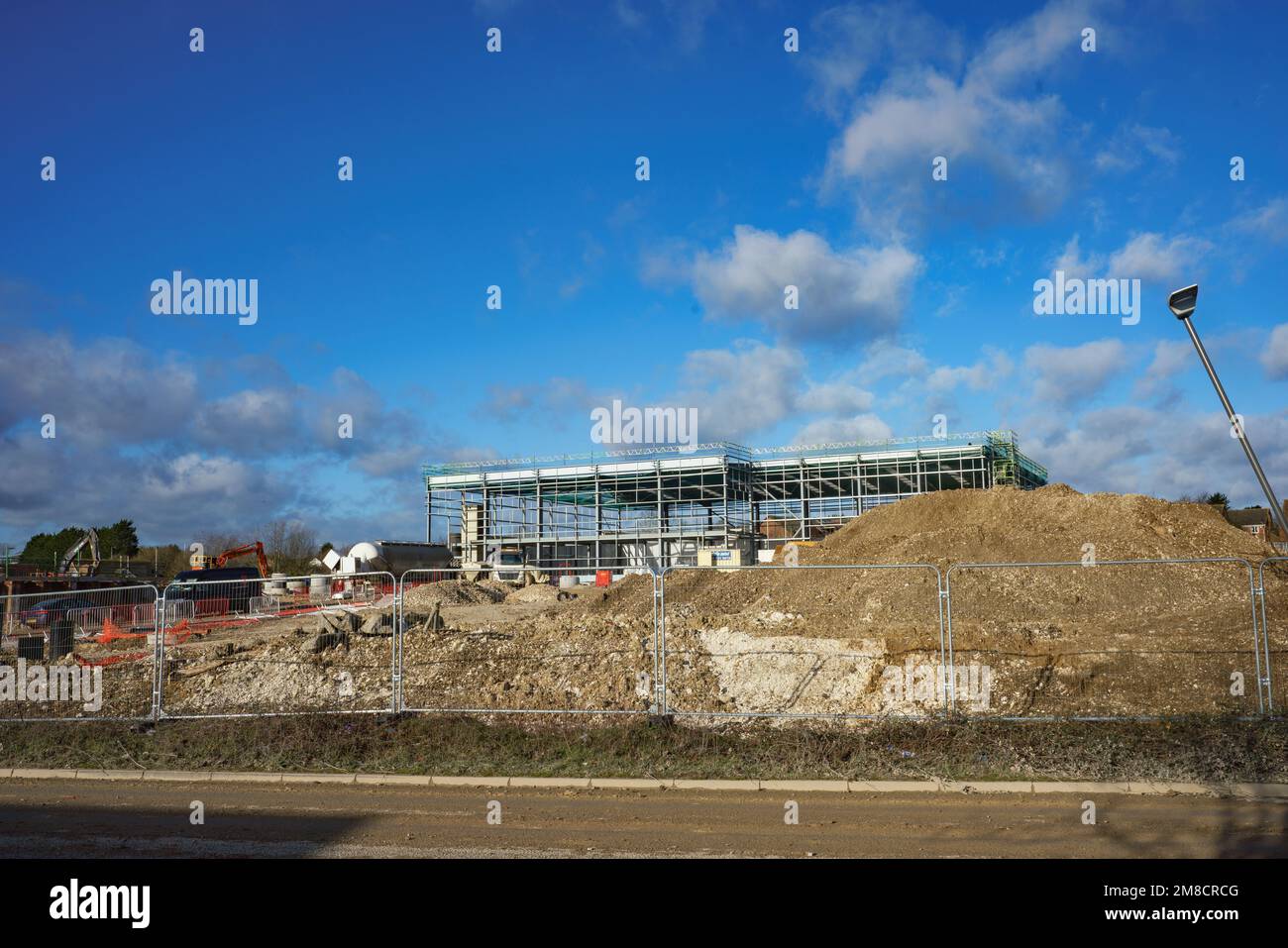 Construction work to build warehouses and other units as well as a