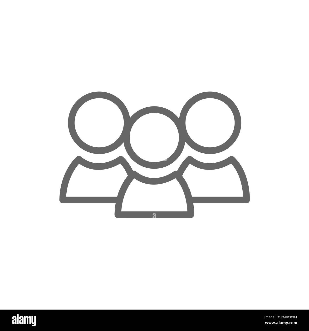 Multi user icons, common graphic resources, vector illustrations Stock