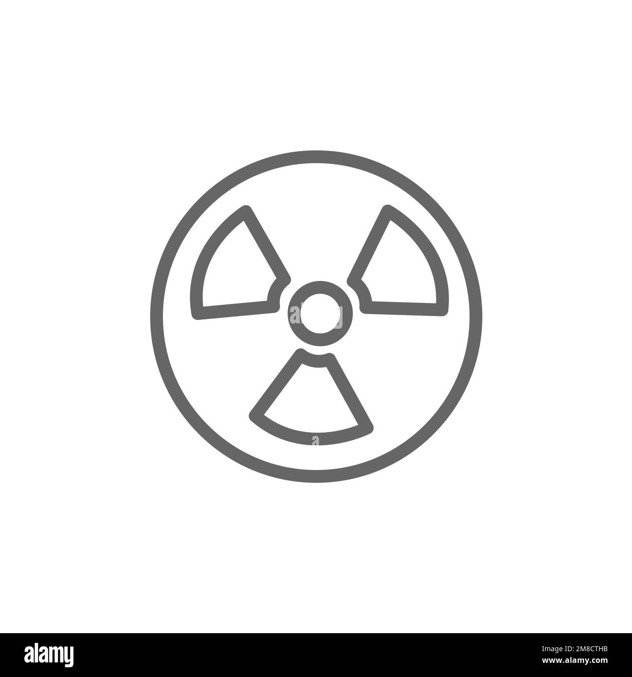 Radiation sign icon, common graphic resources, vector illustration