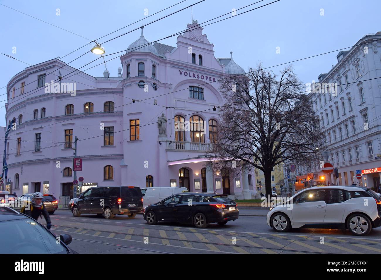 The Volksoper, Währinger Str, Vienna, Austria, 1898 built theatre & opera house. Location for James Bond 007 film The Living Daylights Stock Photo