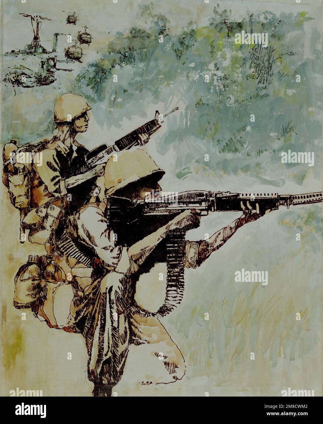 Artwork "Final Extraction" Vietnam, 1969. Artist William Stransky