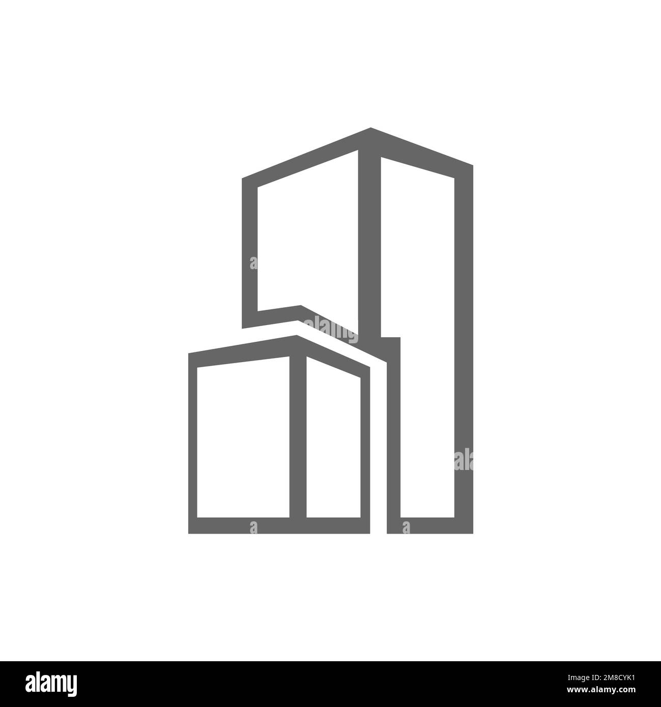 Office building icons, common graphic resources, vector illustrations ...