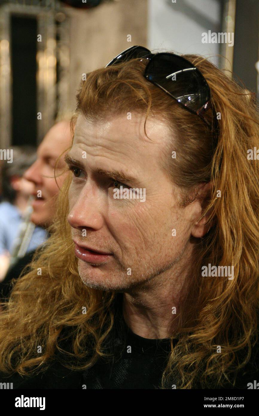 Dave Mustaine, vocals and guitar Megadeath, Frankfurt / Germany, 2007 Stock Photo