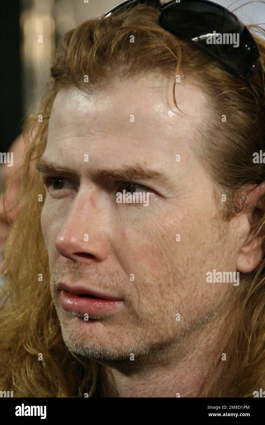 Dave Mustaine, vocals and guitar Megadeath, Frankfurt / Germany, 2007 Stock Photo