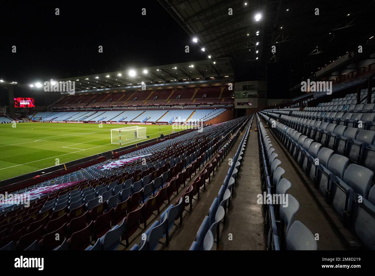 A general view of the stands in the Holte End ahead of the Premier League match at Villa Park, Birmingham. Picture date: Friday January 13, 2023. Stock Photo