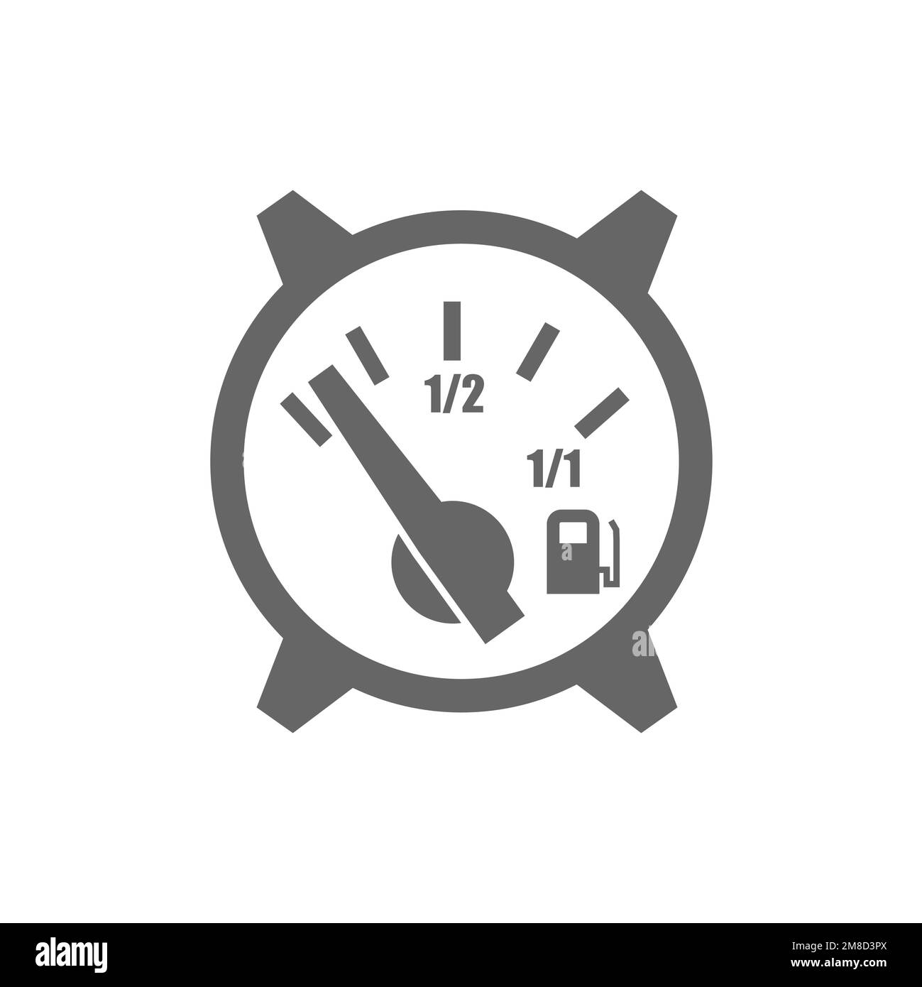 Fuel indicator, common graphic resources, vector illustrations Stock