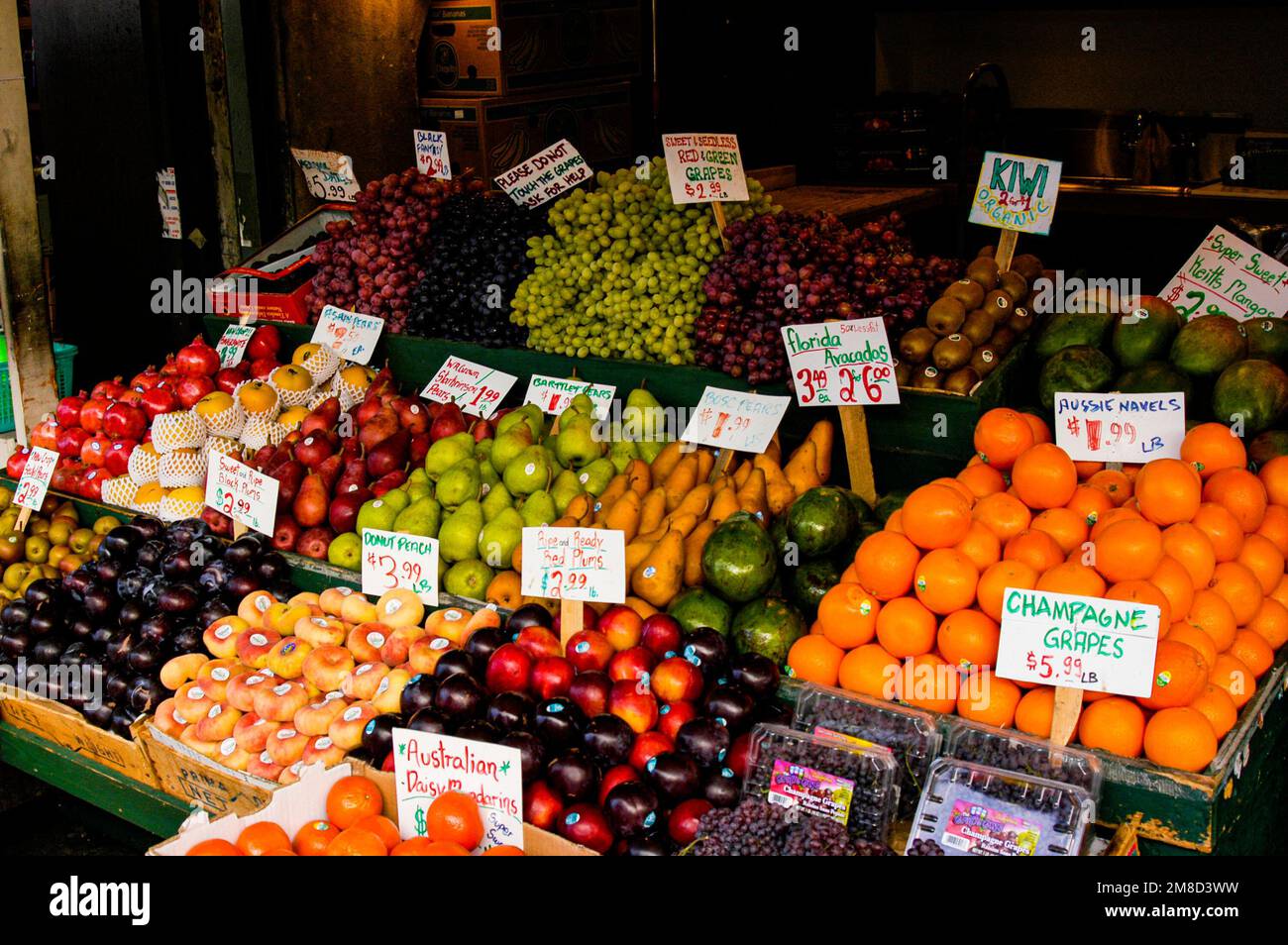 Fruit and Vegetable market in Seattle, Washington with beautiful