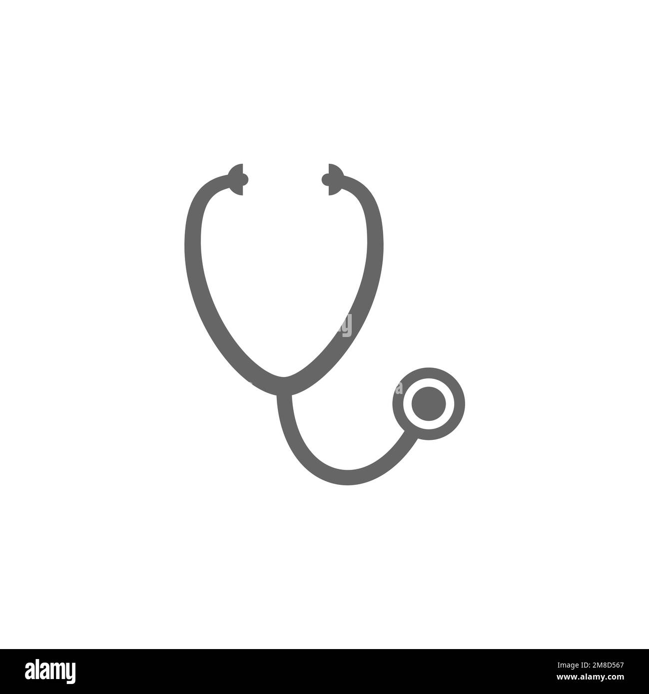 Stethoscope icons, common graphic resources, vector illustrations Stock