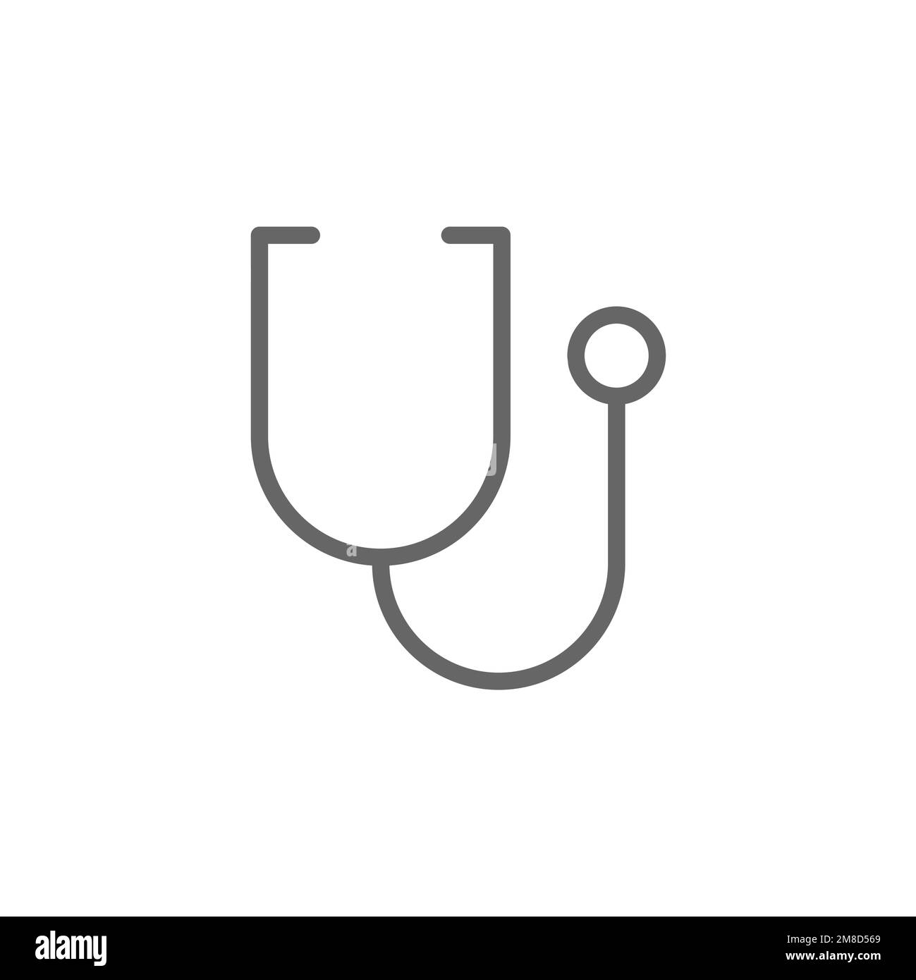 Stethoscope icons, common graphic resources, vector illustrations Stock