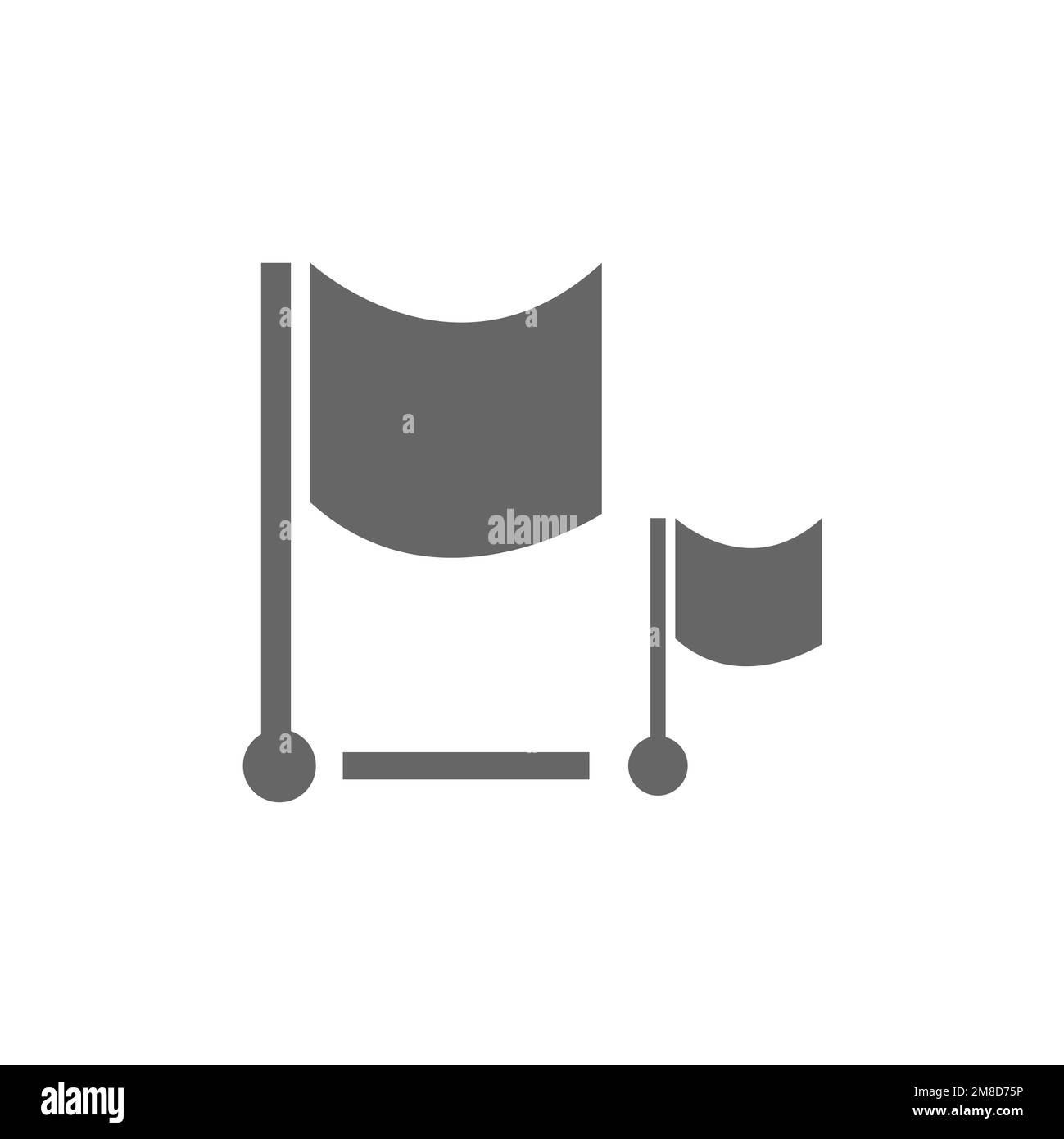 Two flag icons, common graphic resources, vector illustrations Stock ...