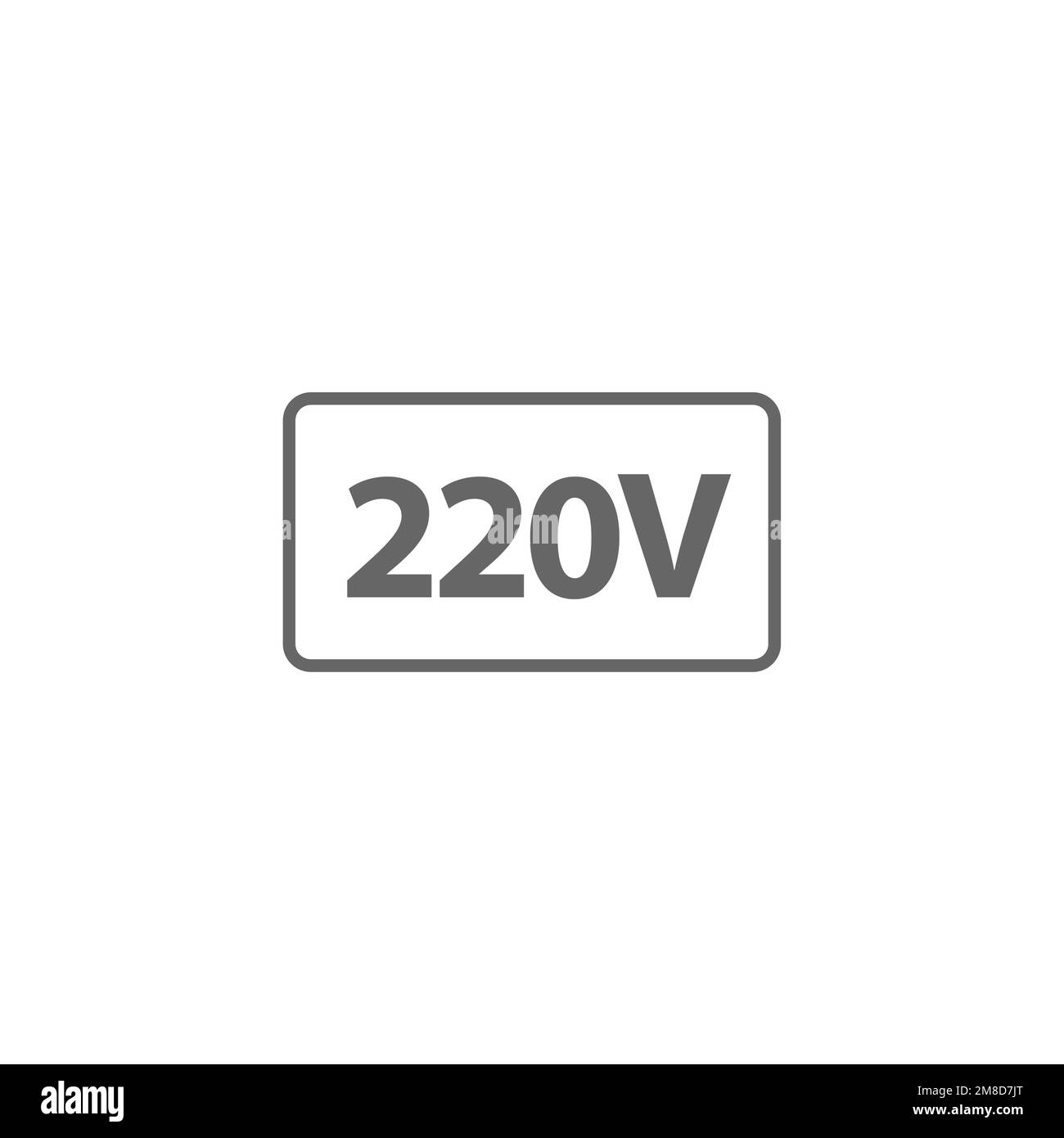 220V voltage icon, common graphic resources, vector illustration Stock ...