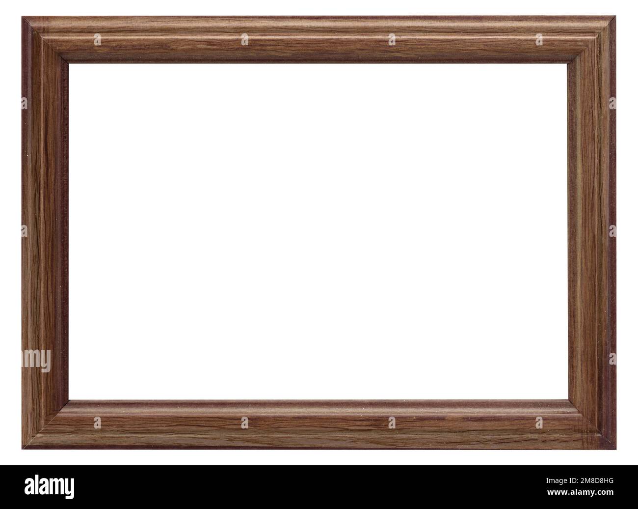 Wooden photo frame isolated on white background Stock Photo - Alamy