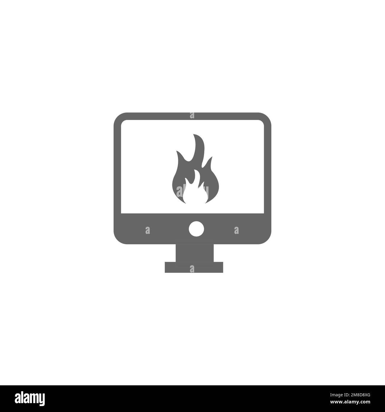 Computer high temperature icons, common graphic resources, vector