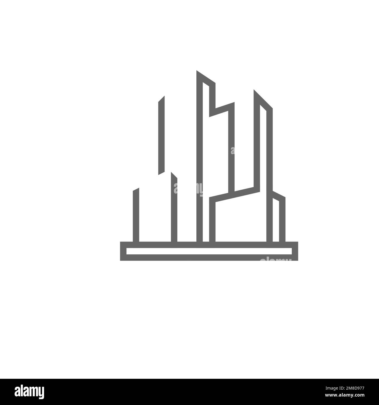 Business district icons, common graphic resources, vector illustrations Stock Vector Image & Art