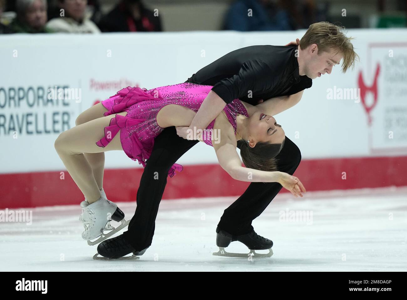Ontario, Canada. 13th Jan, 2023. Alyssa Robinson and Jacob Portz