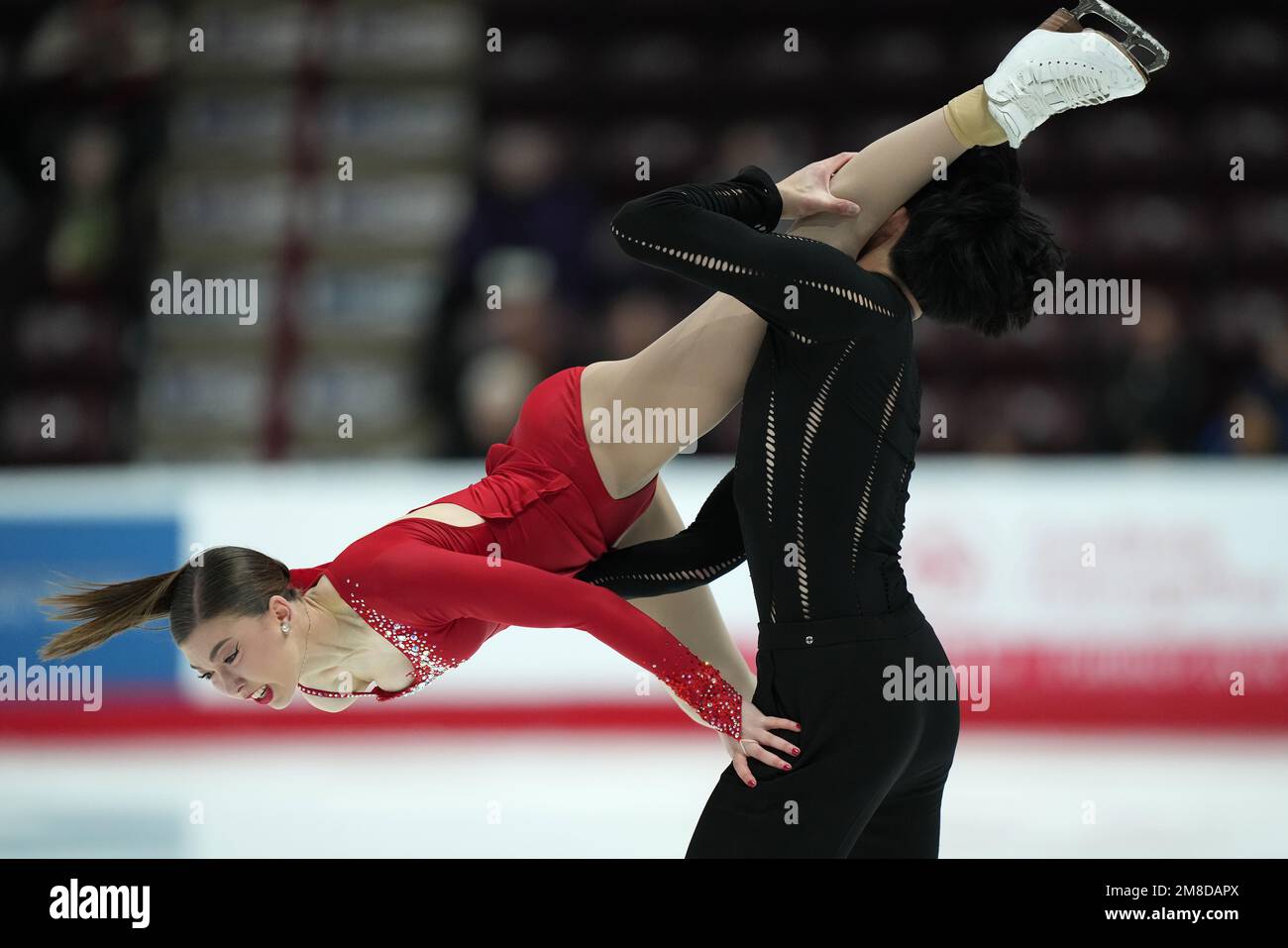 Ontario, Canada. 13th Jan, 2023. Mikala Cutler and Mackenzie Mah