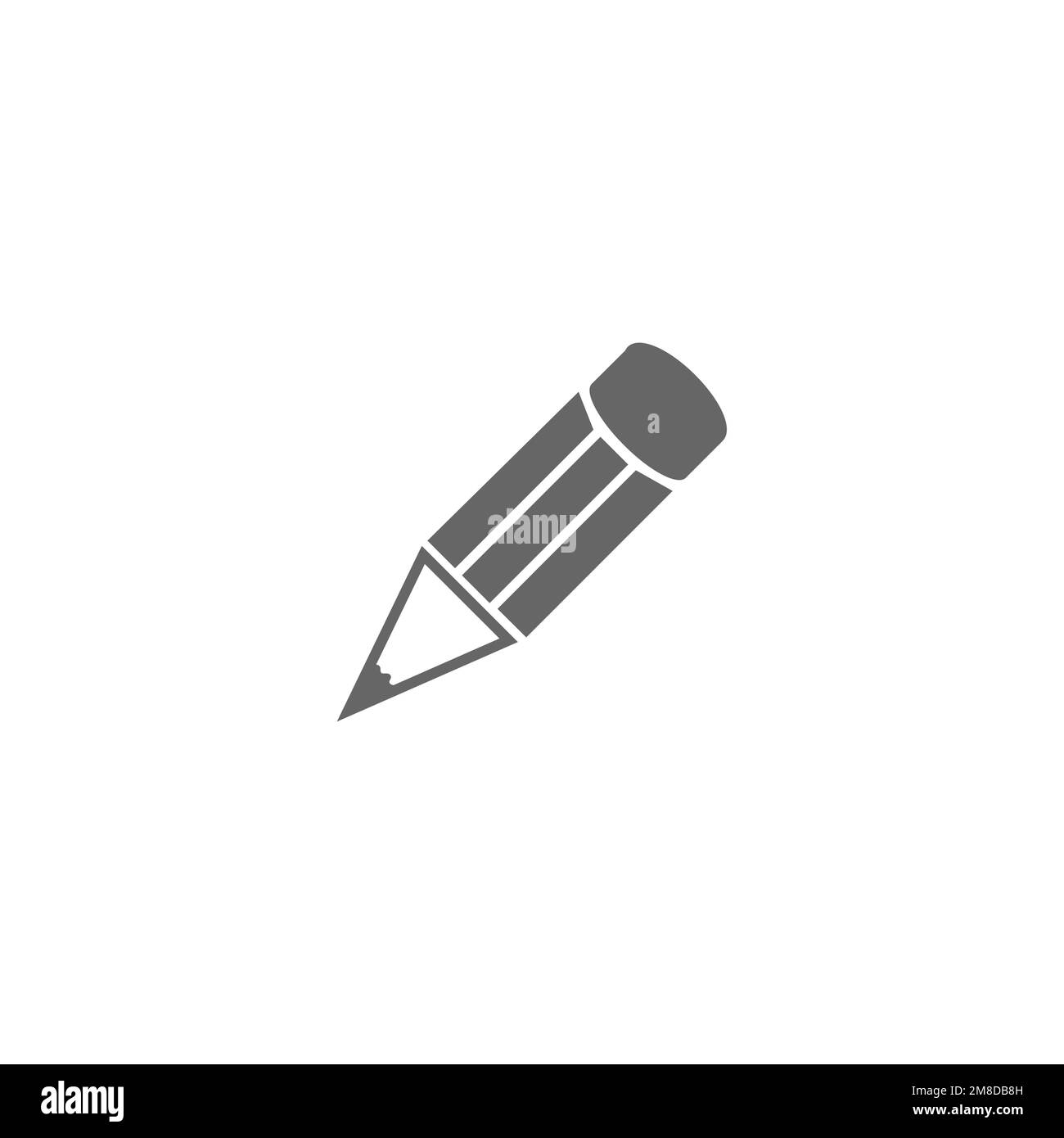 Pencil icons, common graphic resources, vector illustrations Stock