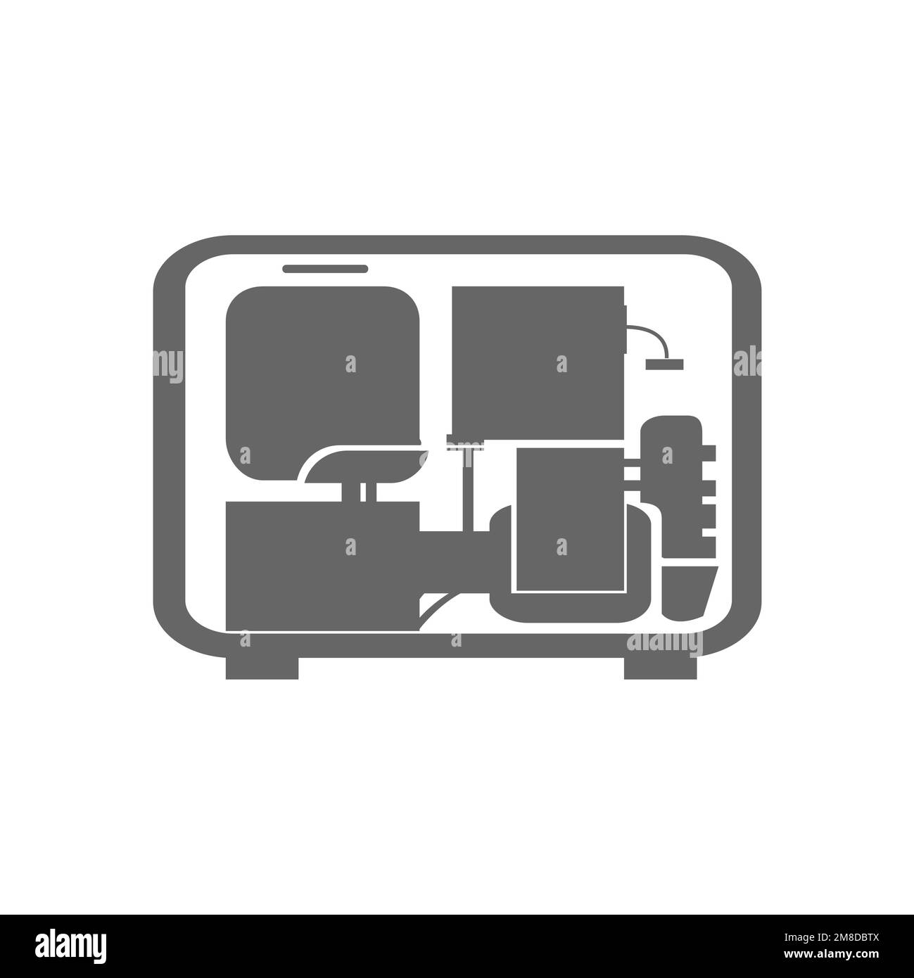 Chassis icons common graphics resources vector illustrations stock