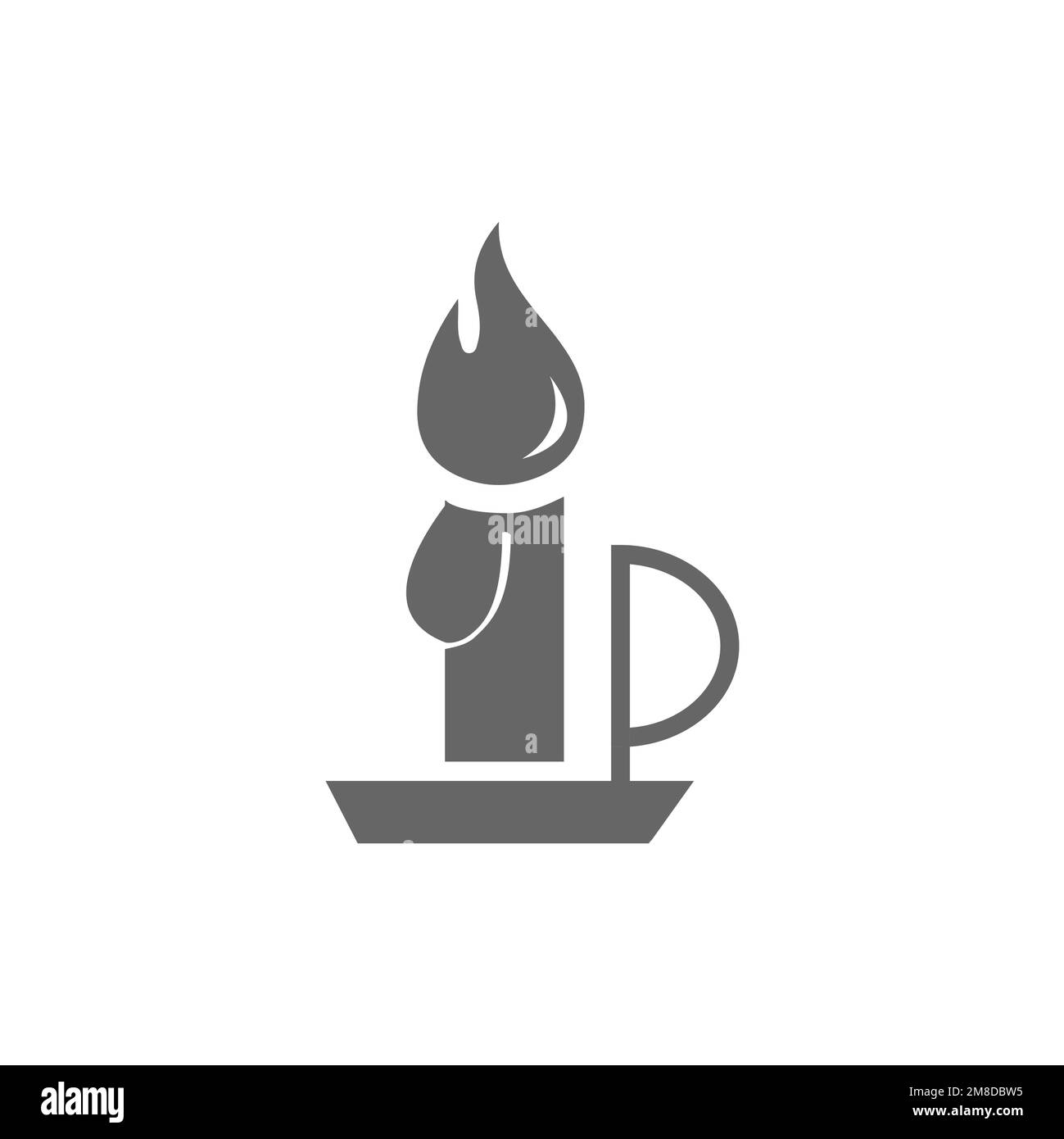 Candle icons, common graphic resources, vector illustrations Stock ...
