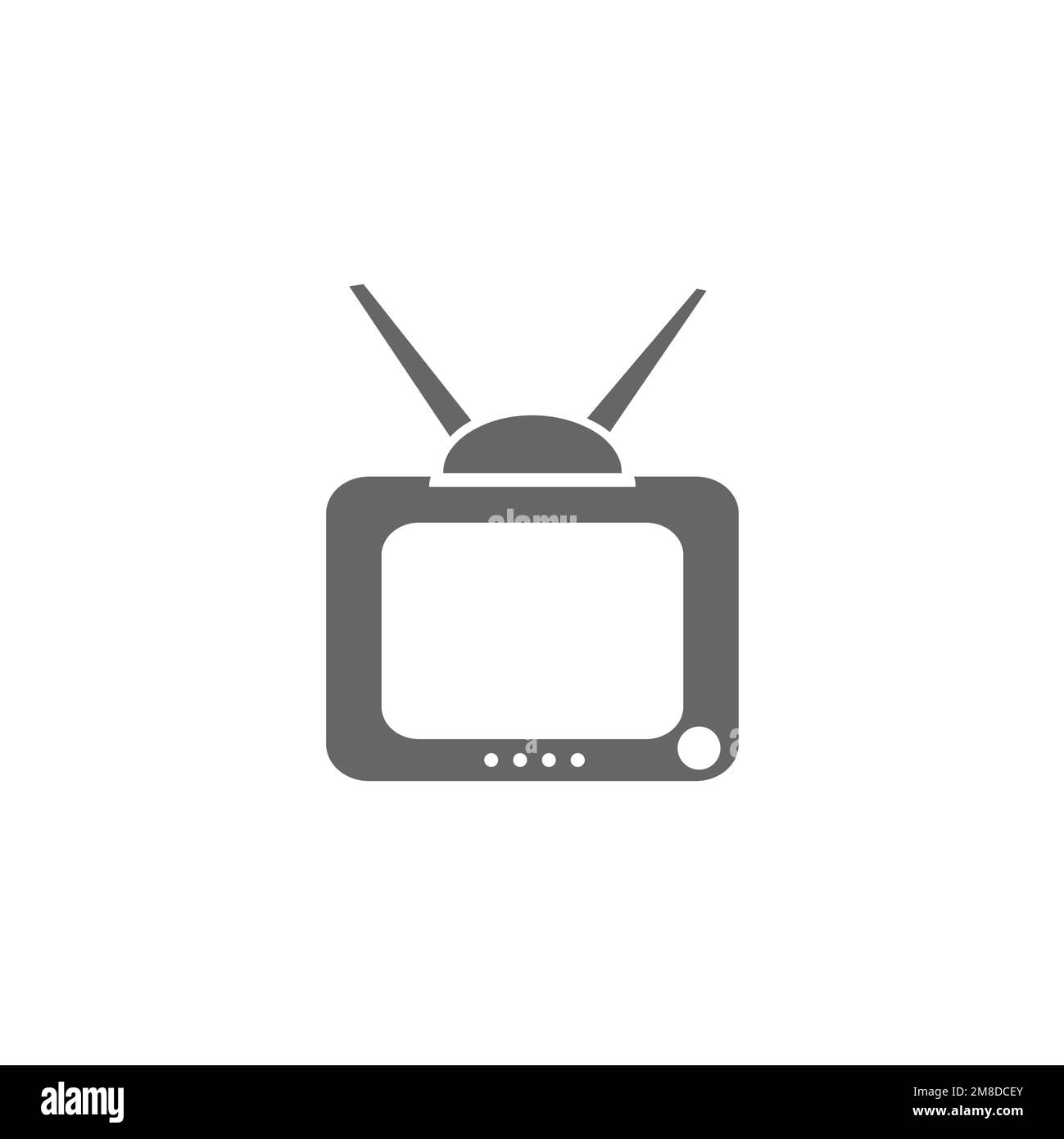 Wireless TV icons, common graphic resources, vector illustrations Stock