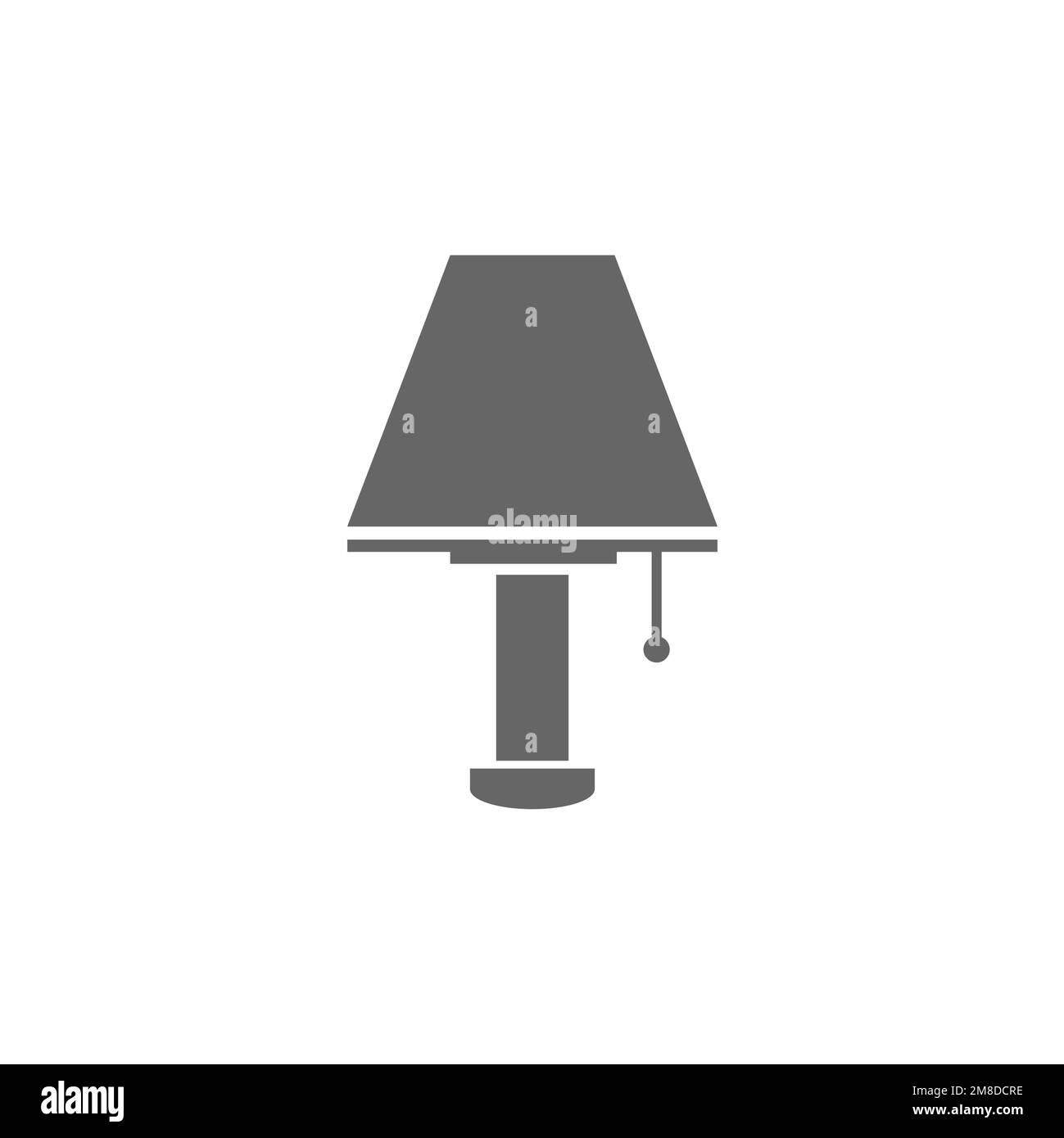 Bed lamp icons, common graphic resources, vector illustrations Stock