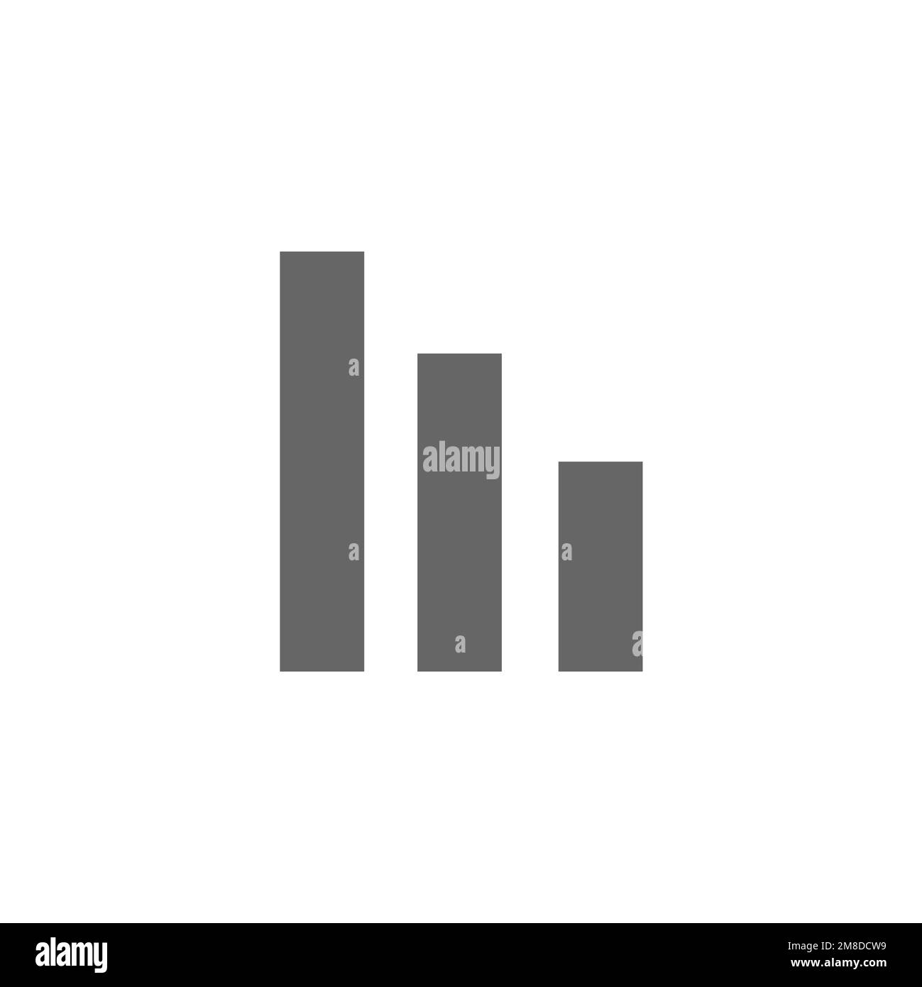 Bar chart icons, common graphic resources, vector illustrations Stock ...
