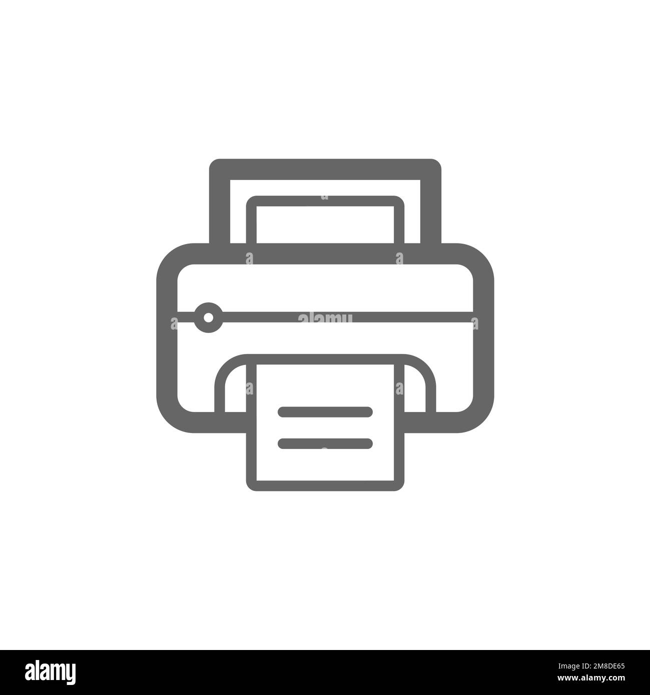 Printer icons, common graphics resources, vector illustrations Stock