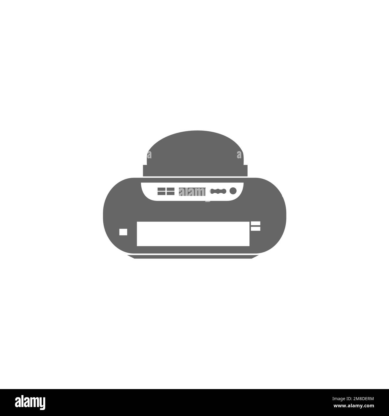 Inkjet printer icons, common graphics resources, vector illustrations