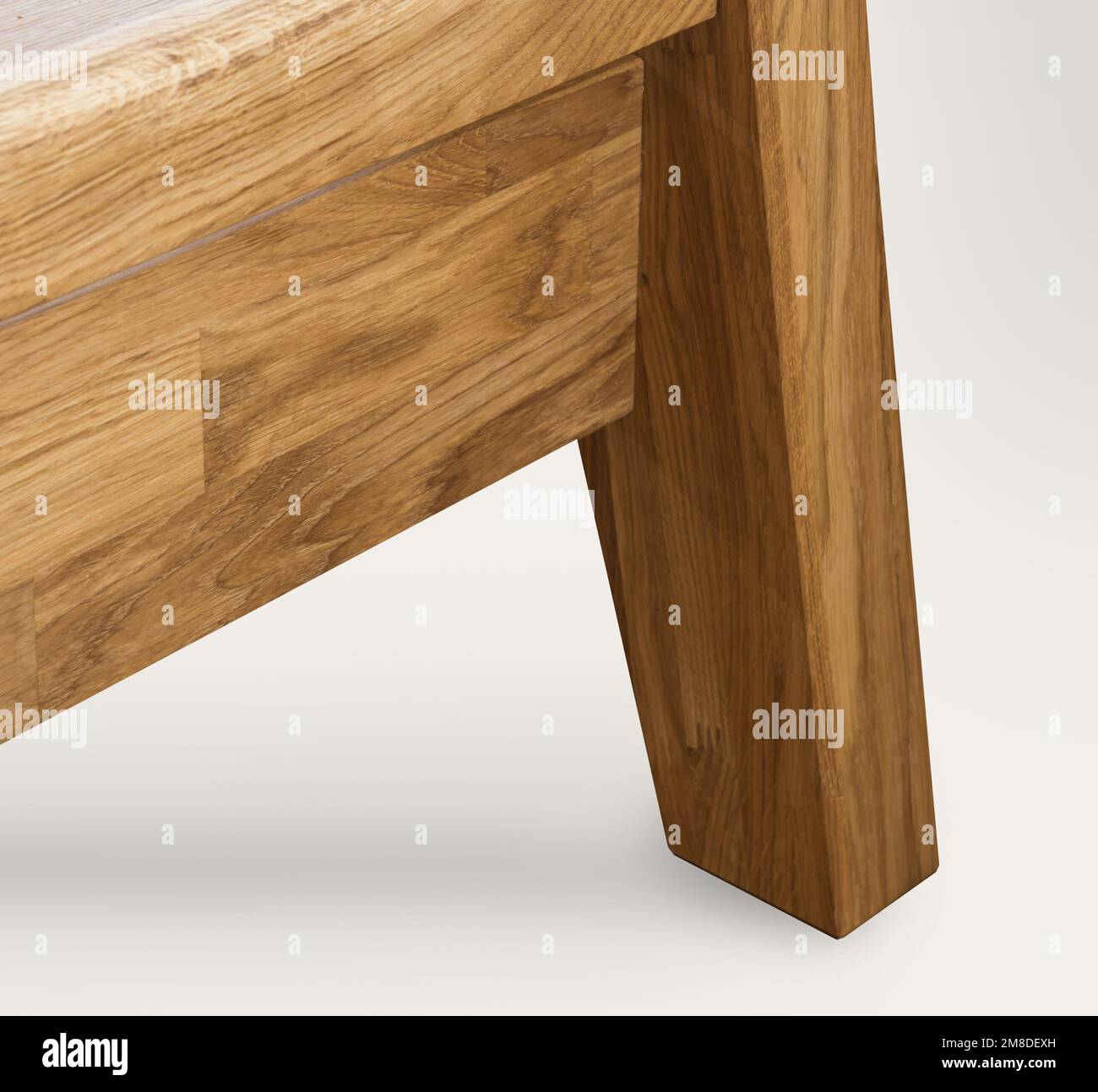 Wooden bed leg close view photo, wooden eco furniture elements