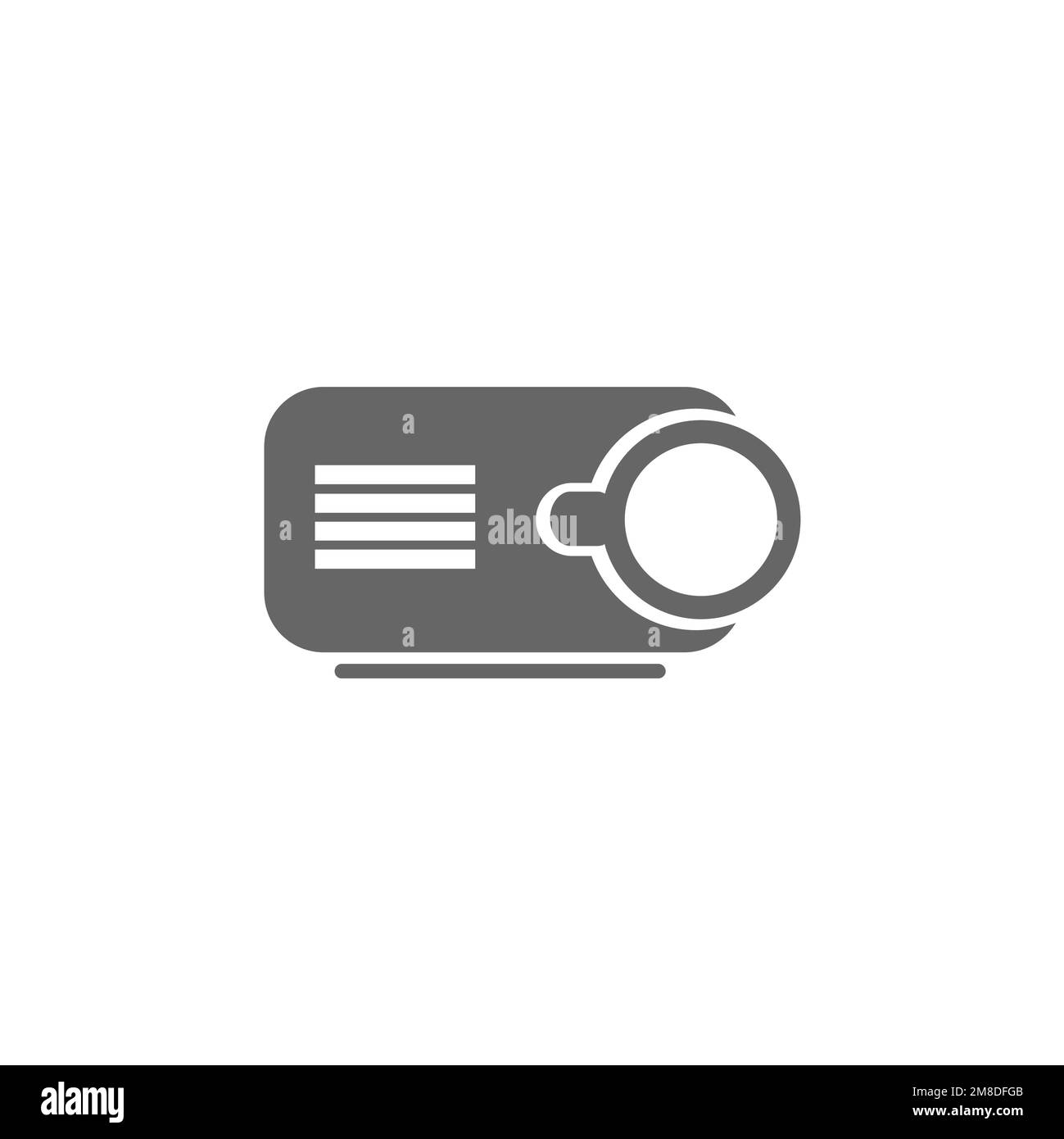 Projector icons, common graphic resources, vector illustrations Stock ...