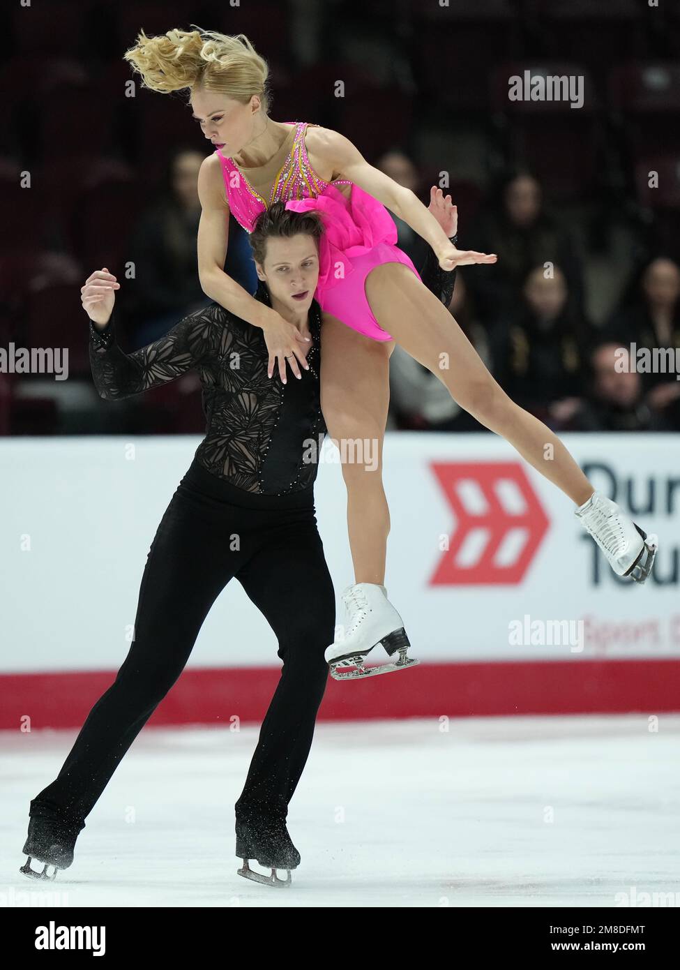Ontario, Canada. 13th Jan, 2023. Haley Sales and Nikolas Wamsteeker