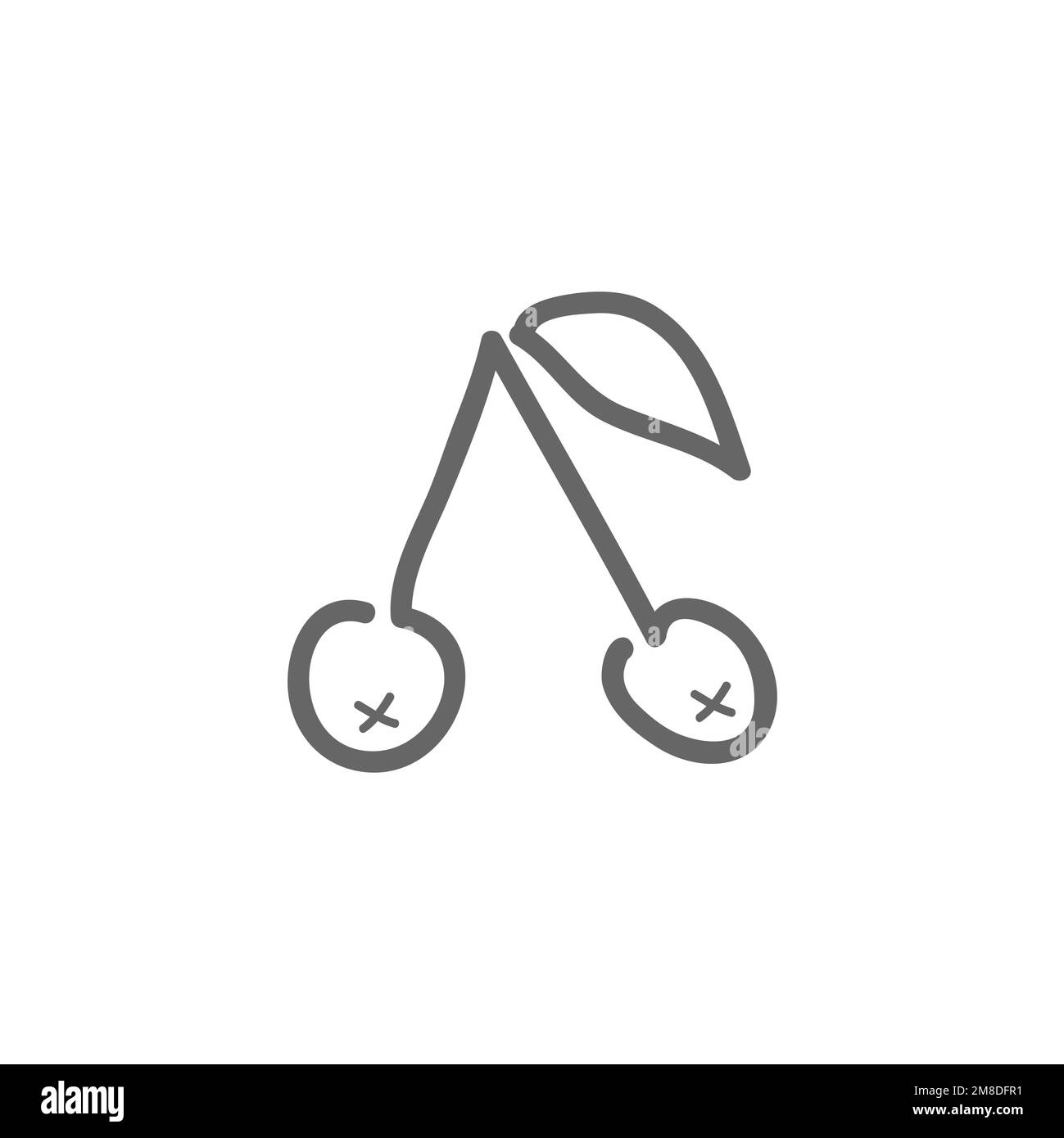 Cherry icon, common graphic resources, vector illustration Stock Vector ...