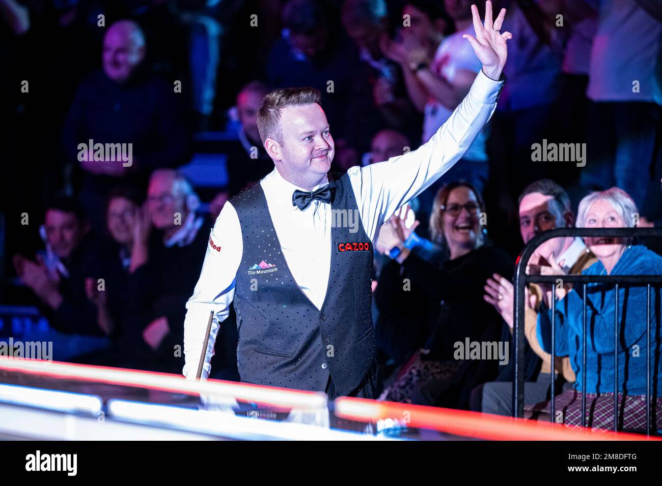 London, UK. 13th Jan, 2023. Shaun Murphy enters arena for the Quarter Finals during the Cazoo Master 2023 Day 6 Quarter Finals Matches at Alexandra Palace on Friday, January 13, 2023 in LONDON ENGLAND. Credit: Taka G Wu/Alamy Live News Stock Photo