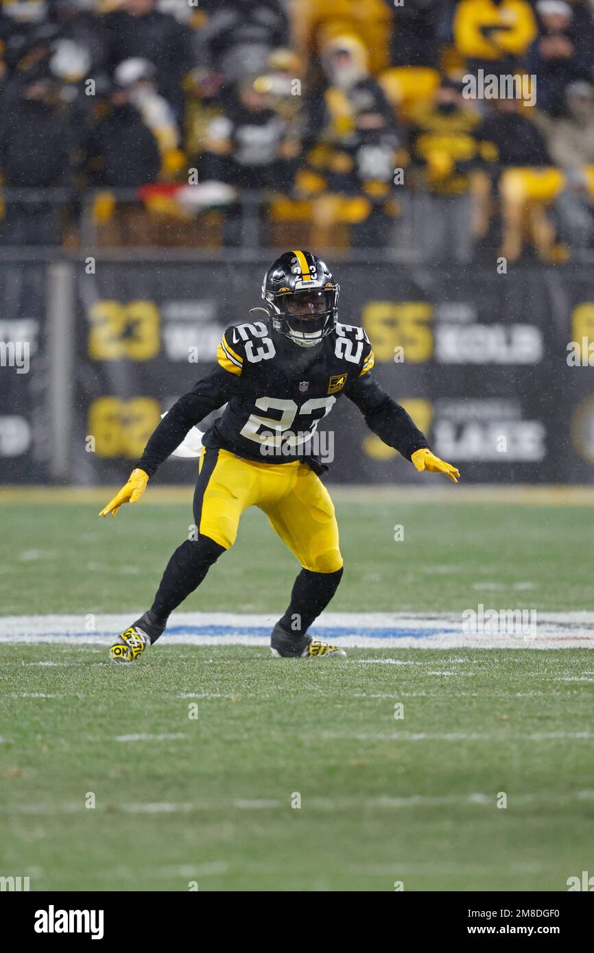 Pittsburgh Steelers safety Damontae Kazee (23) during an NFL football game  against the Las Vegas Raiders, Sunday, Dec. 24, 2022, in Pittsburgh. (AP  Photo/Tyler Kaufman Stock Photo - Alamy